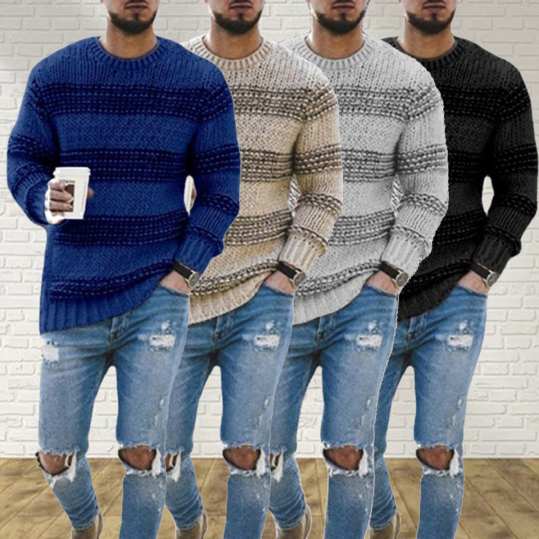 Carlo – Pulover tricotat cald pentru bărbați