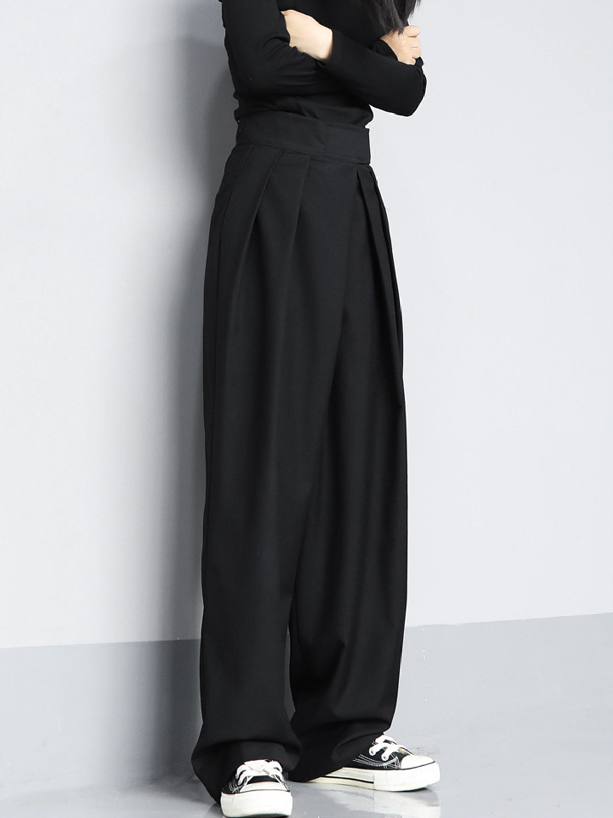 Marisa – Pantaloni evazați cu velcro