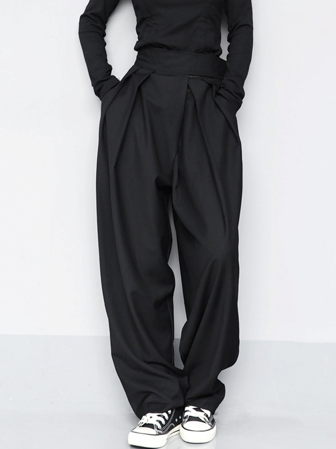 Marisa – Pantaloni evazați cu velcro