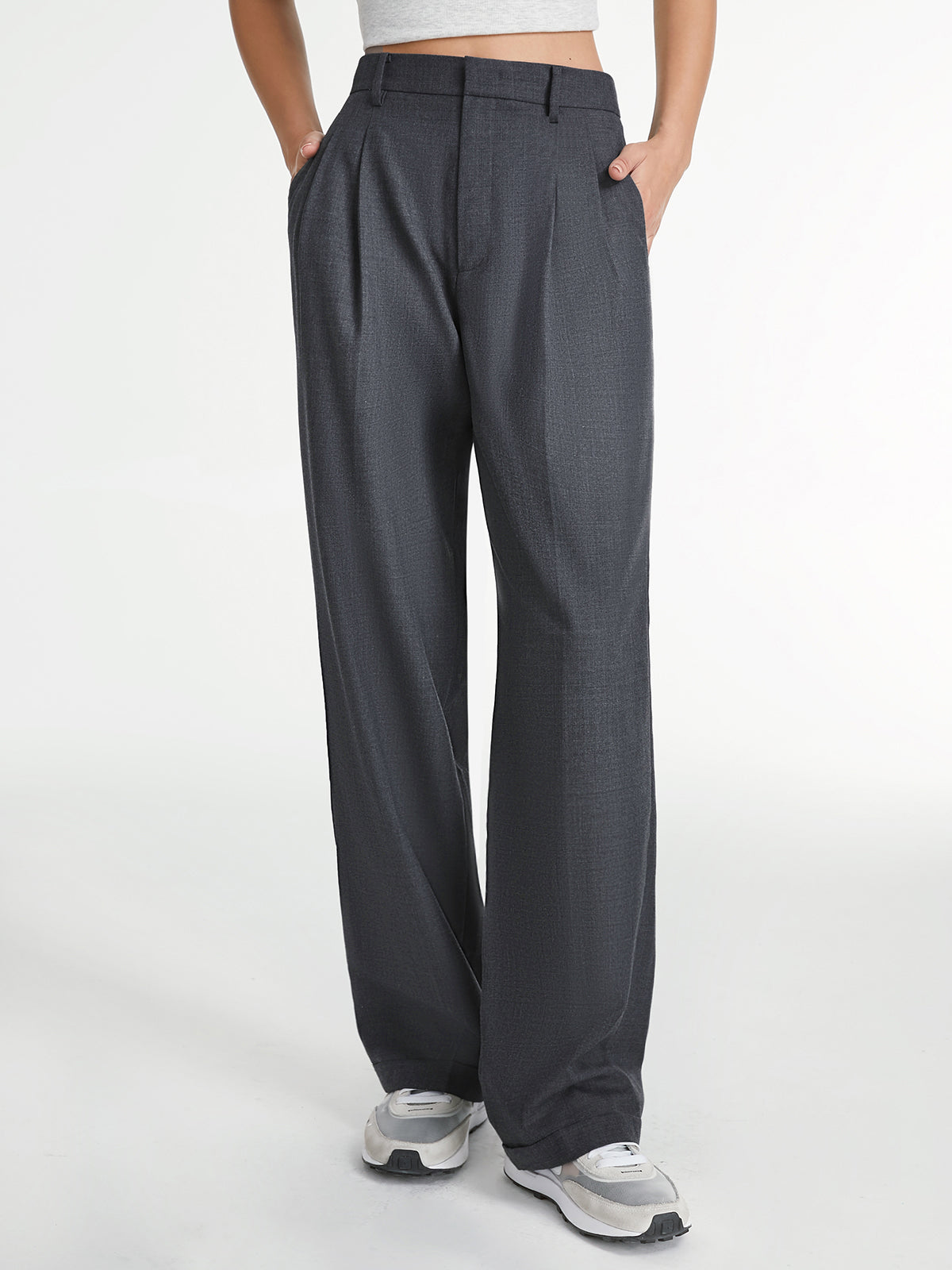 Amira – Pantaloni Drepți Bleu