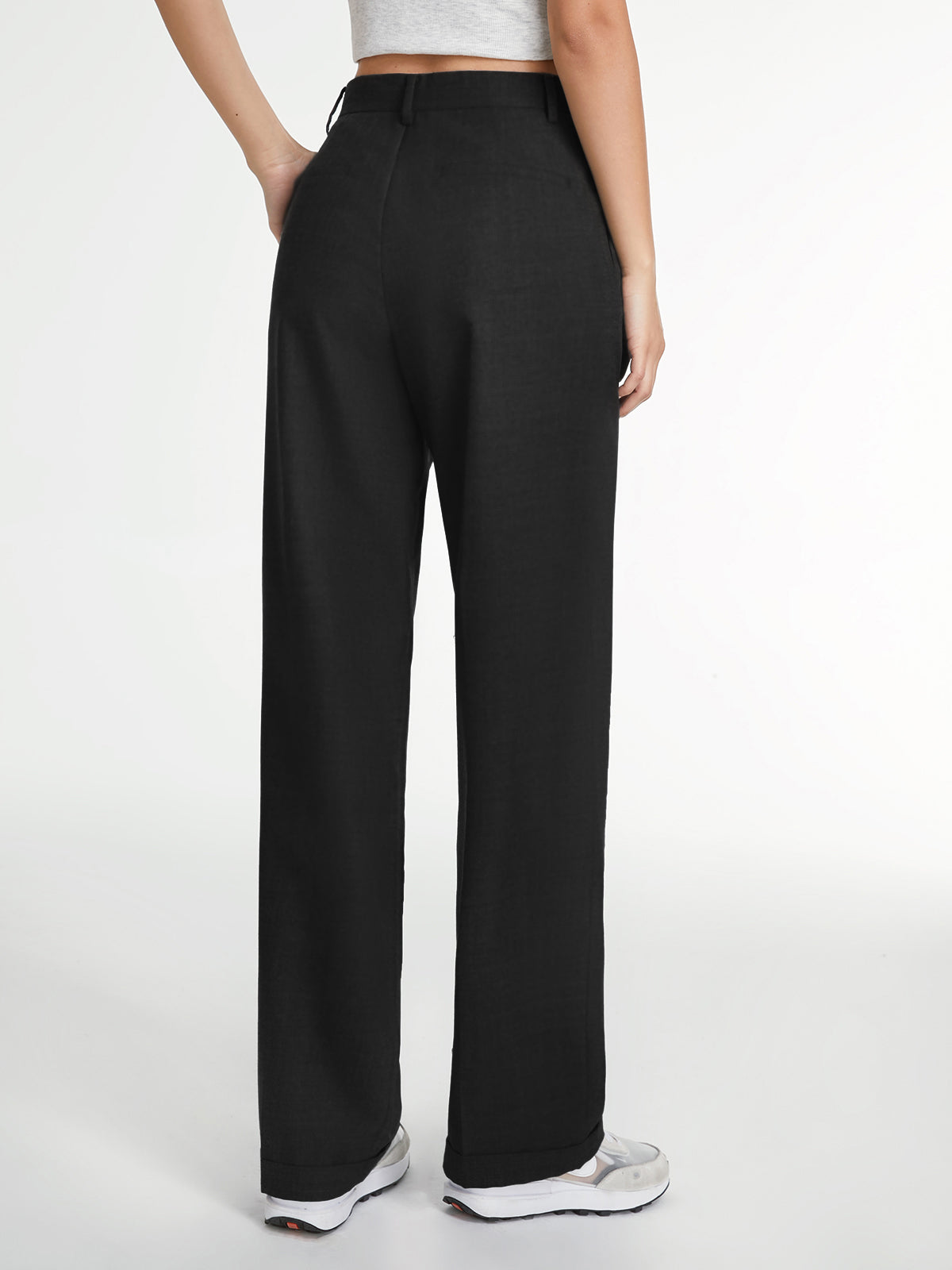 Amira – Pantaloni Drepți Bleu