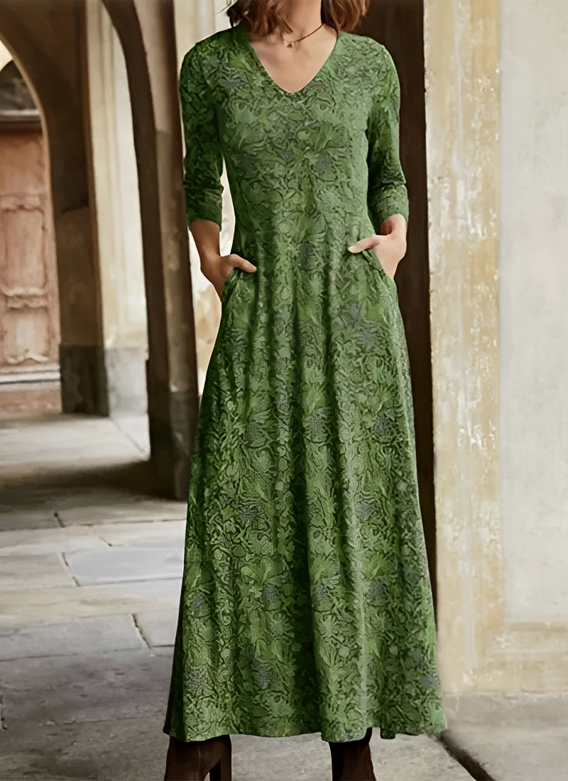 Adeline – Rochie Maxi Retro