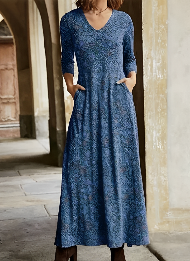 Adeline – Rochie Maxi Retro