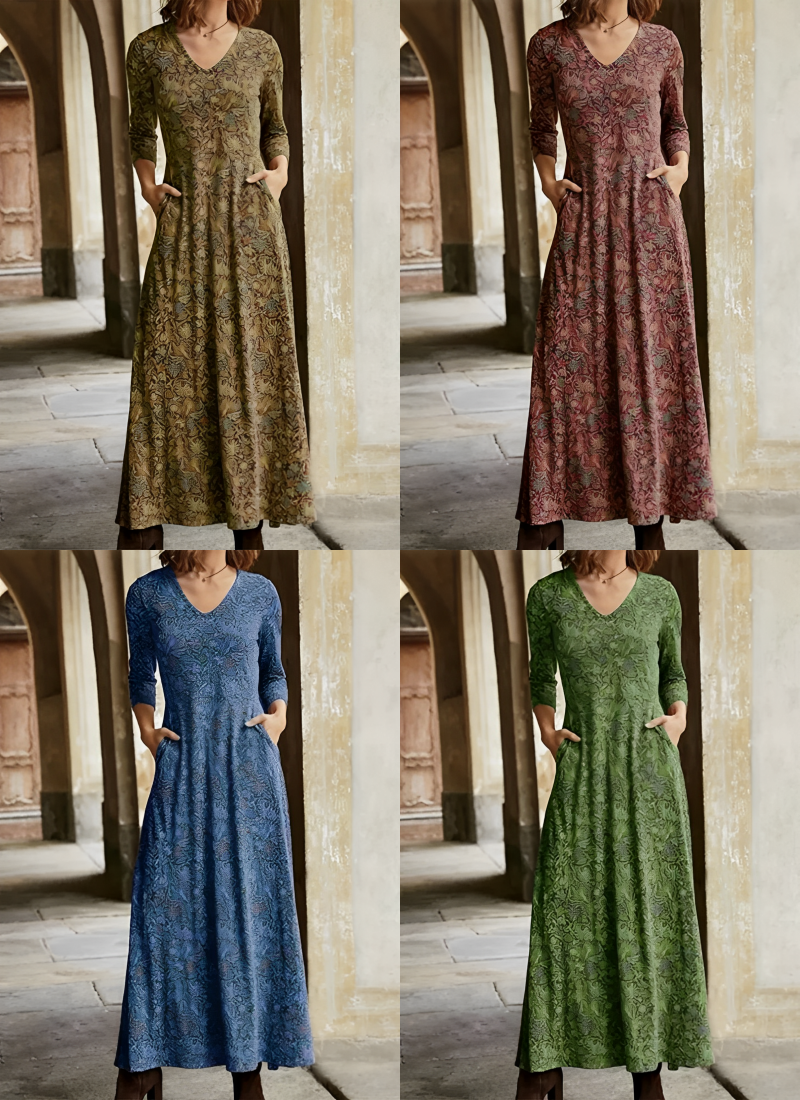 Adeline – Rochie Maxi Retro