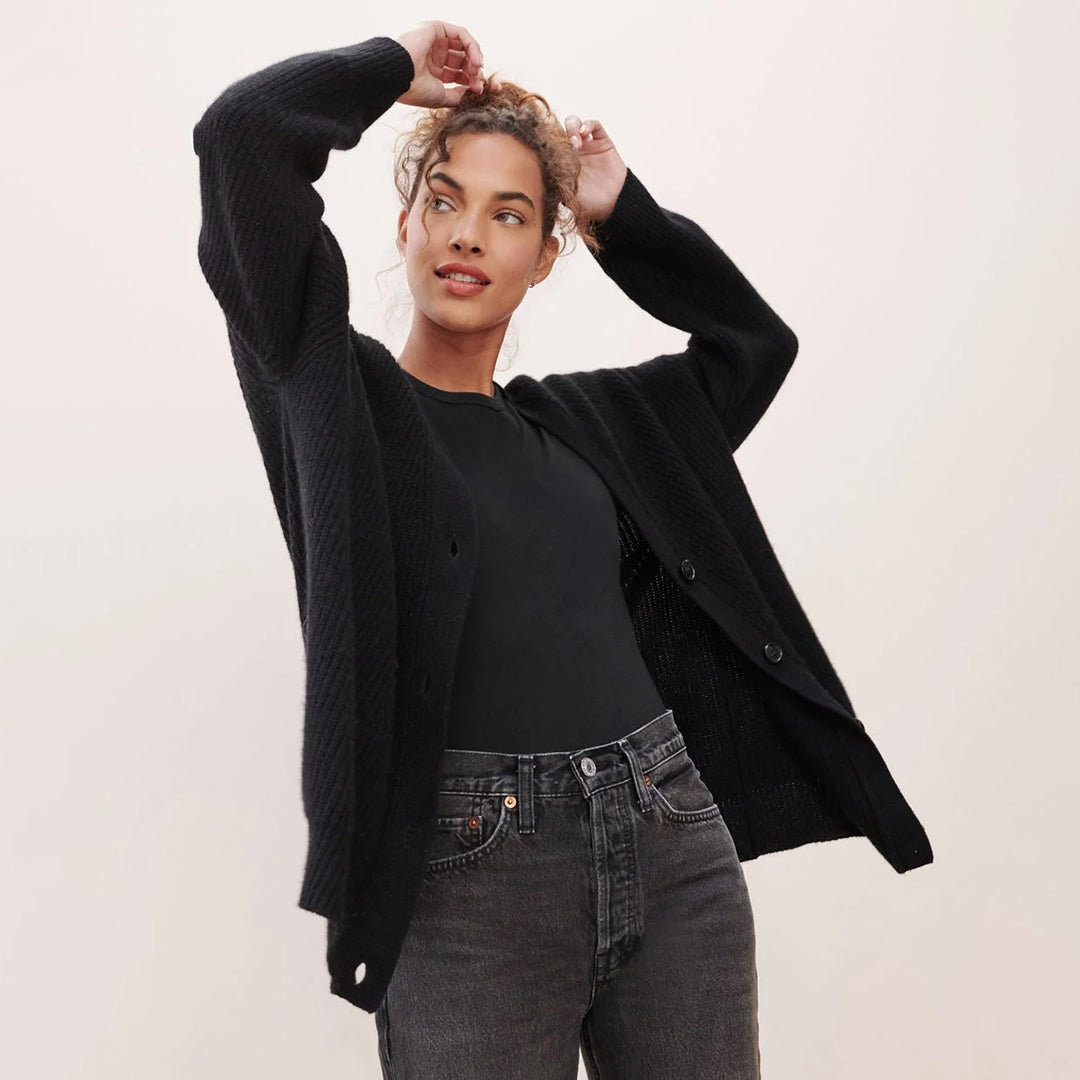 Leah – Cardigan din Cașmir Extra Lung