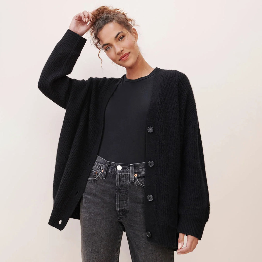 Leah – Cardigan din Cașmir Extra Lung