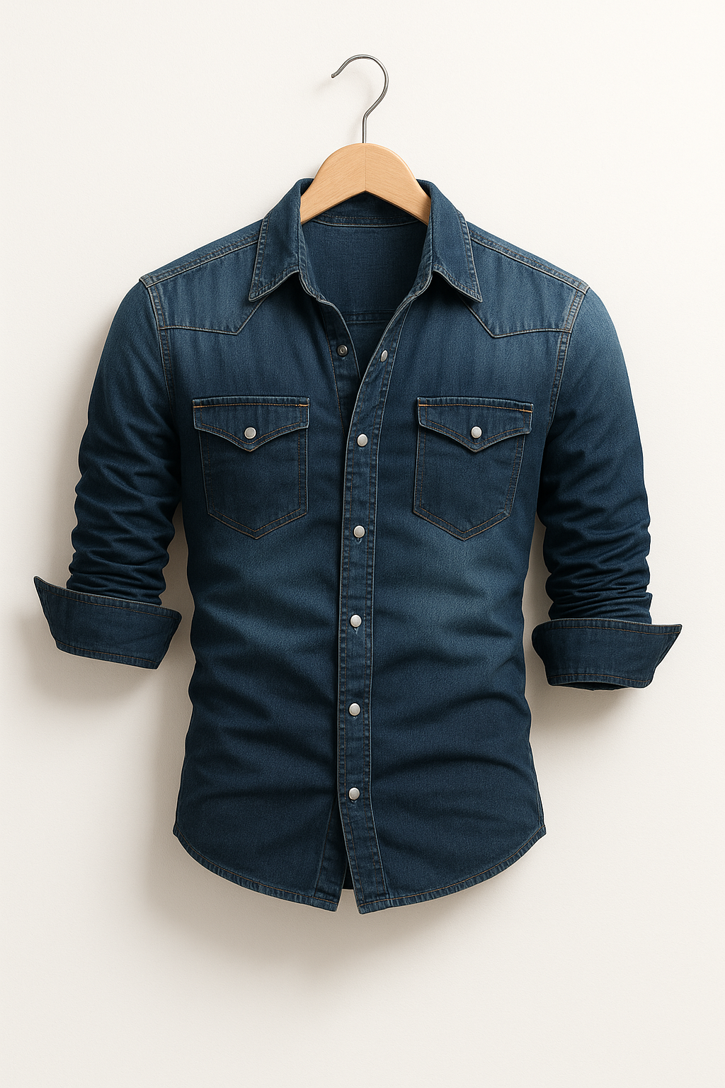 Maxime - Cămașă din jeans lejeră pentru bărbați