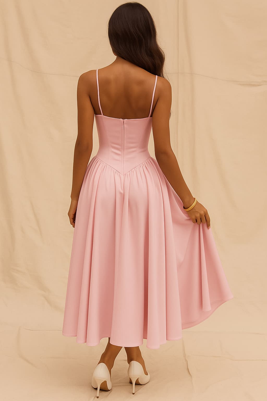 Lara – Rochie Corset Roz