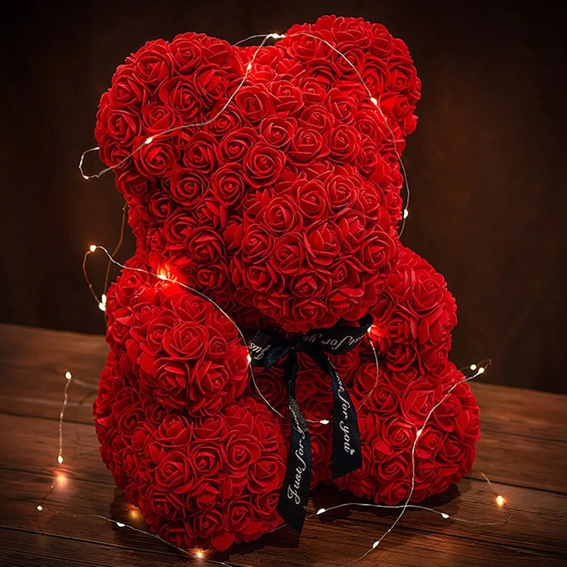 Adorbs – Ursuleț de trandafiri în cutie LED