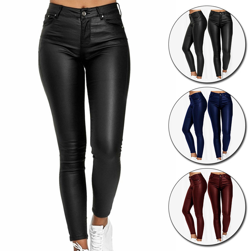 Dina – Pantaloni din piele elastică