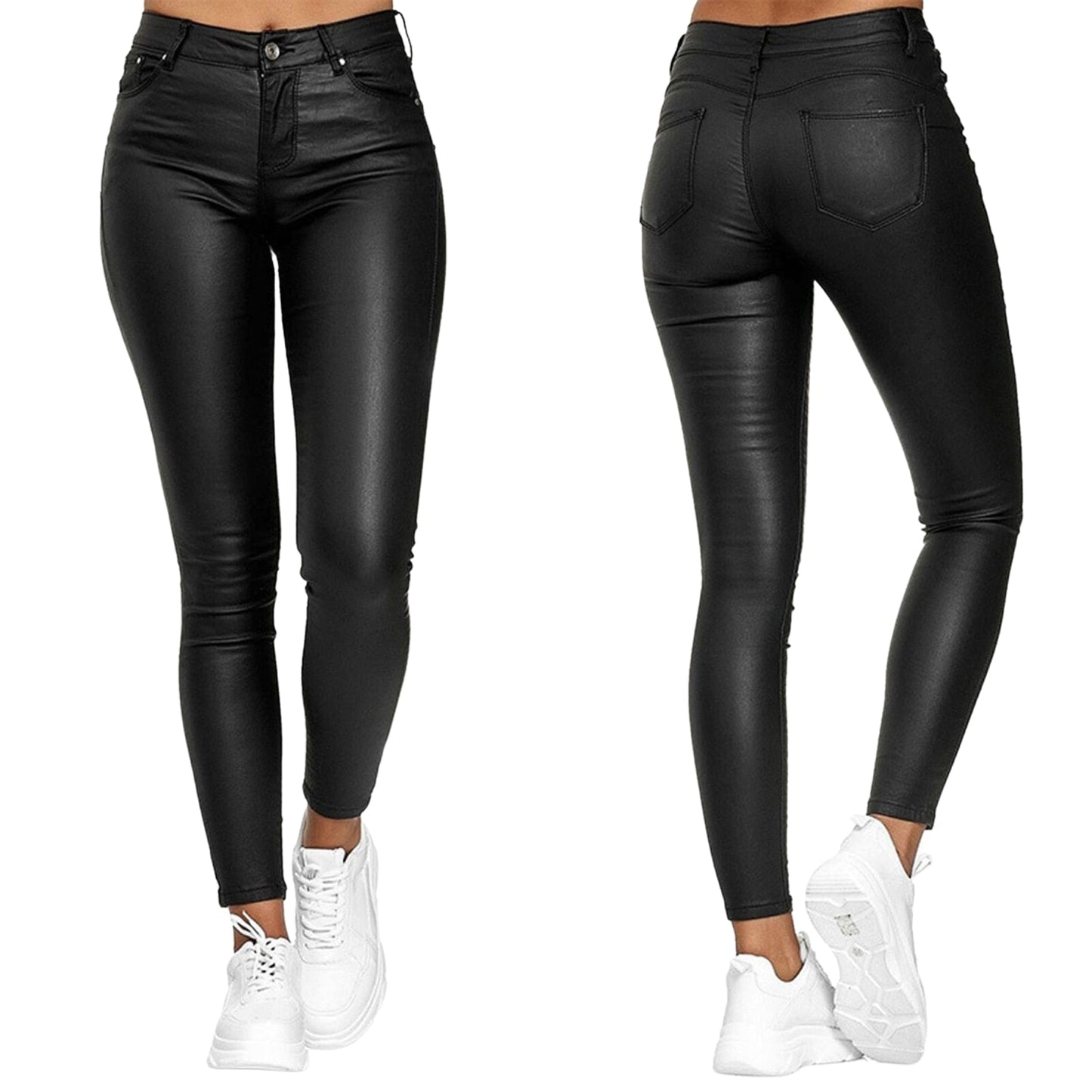 Dina – Pantaloni din piele elastică