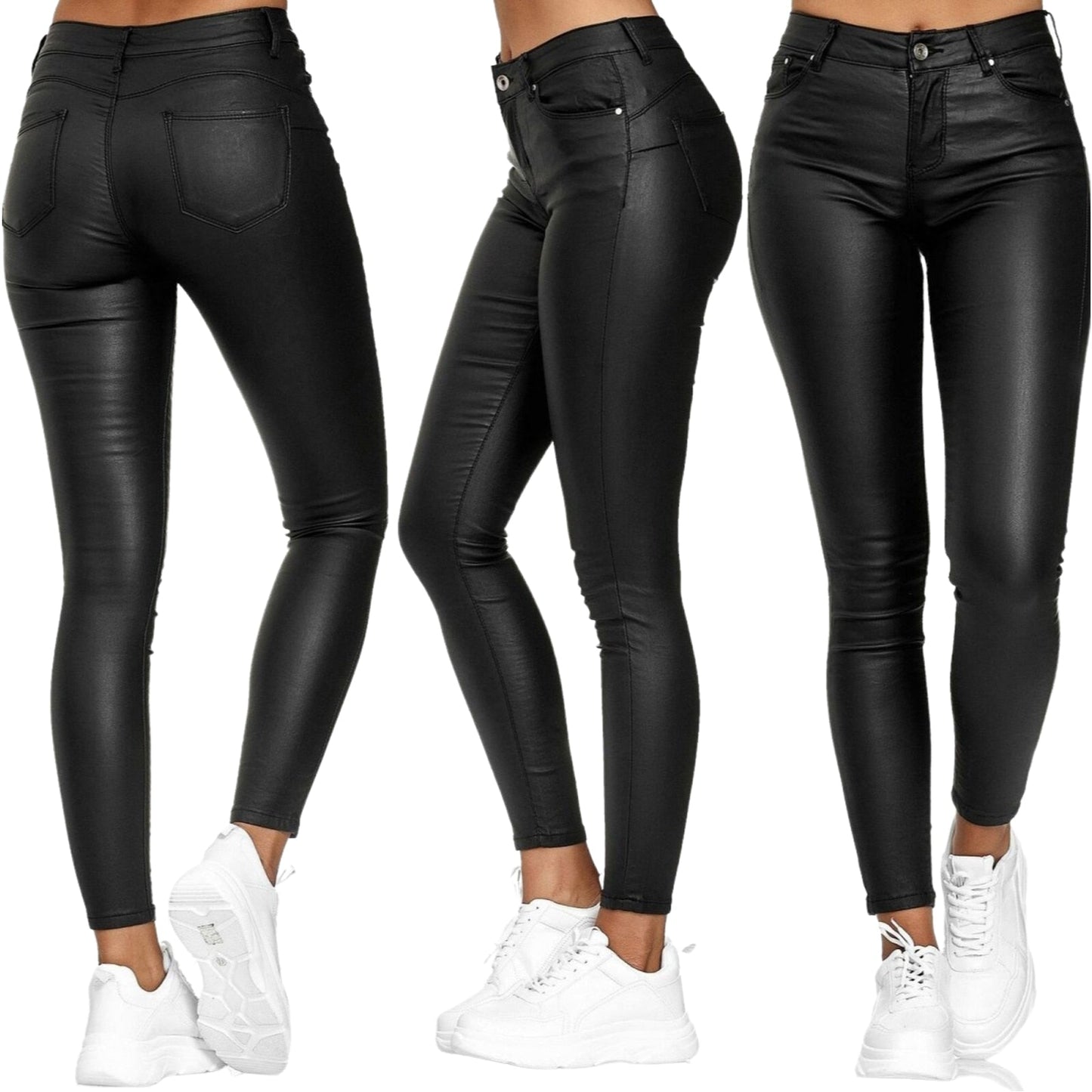 Dina – Pantaloni din piele elastică