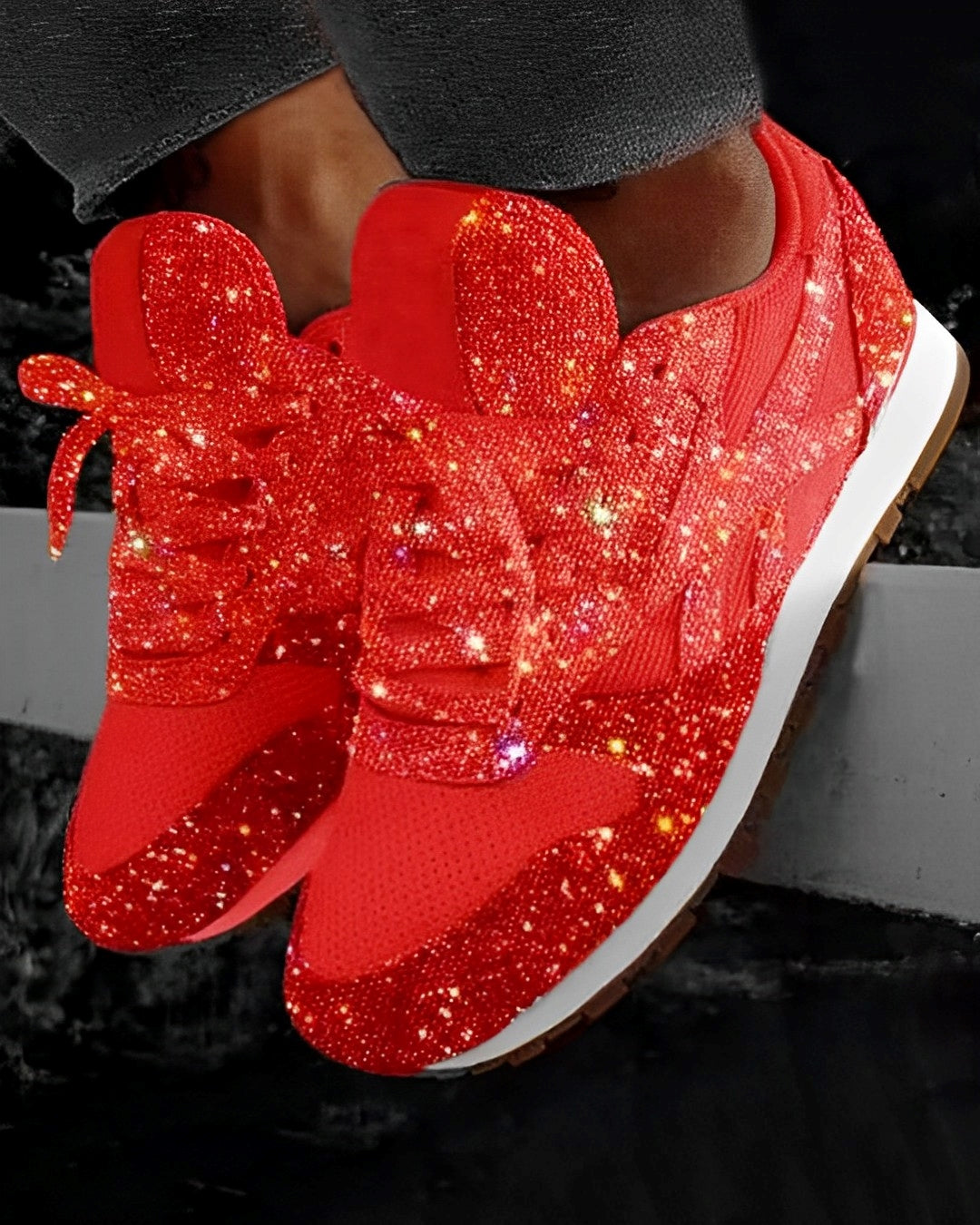 Ross – Sneaker sclipitori cu talpă platformă