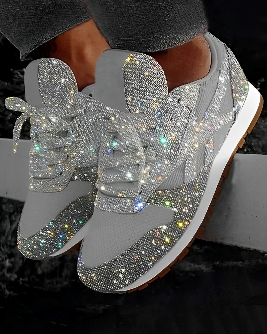 Ross – Sneaker sclipitori cu talpă platformă