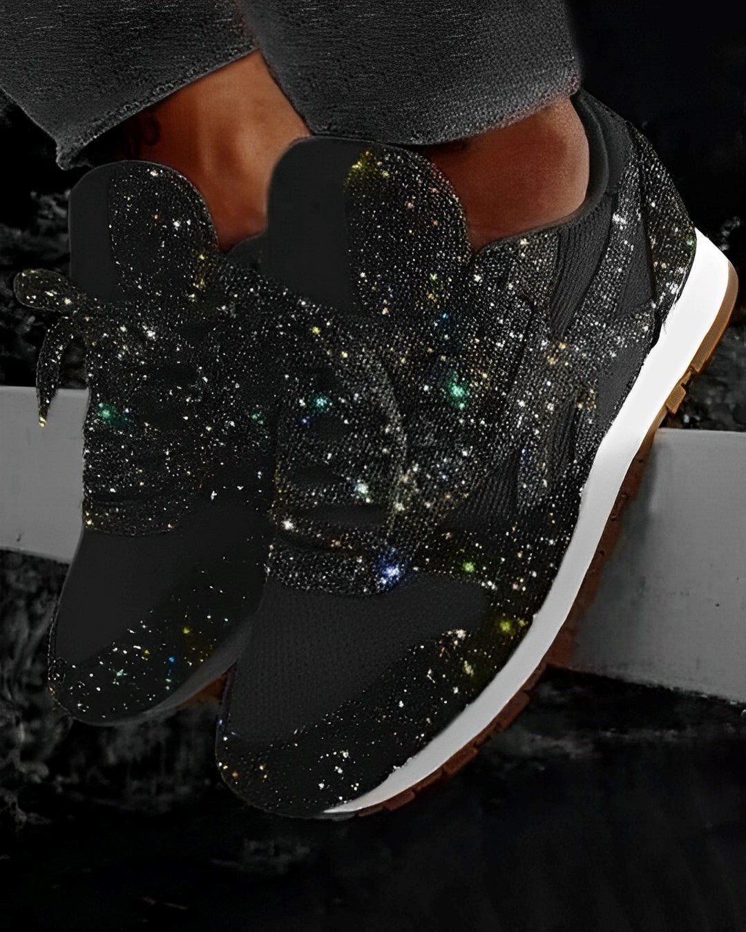 Ross – Sneaker sclipitori cu talpă platformă