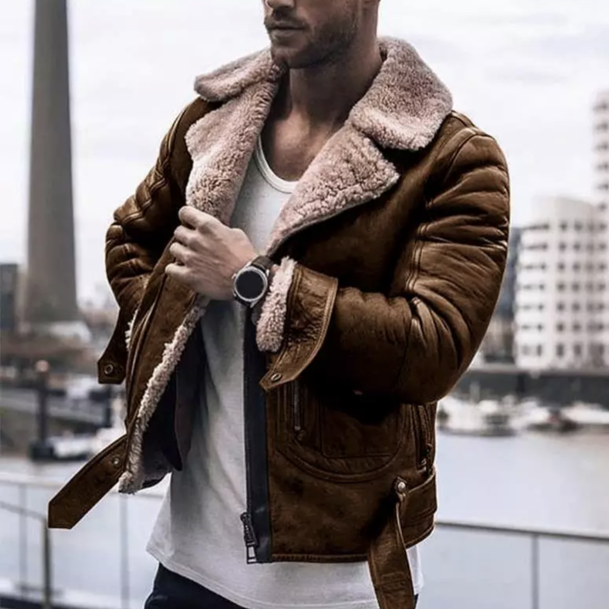 Reginald – Haină de iarnă caldă pentru bărbați stil de designer