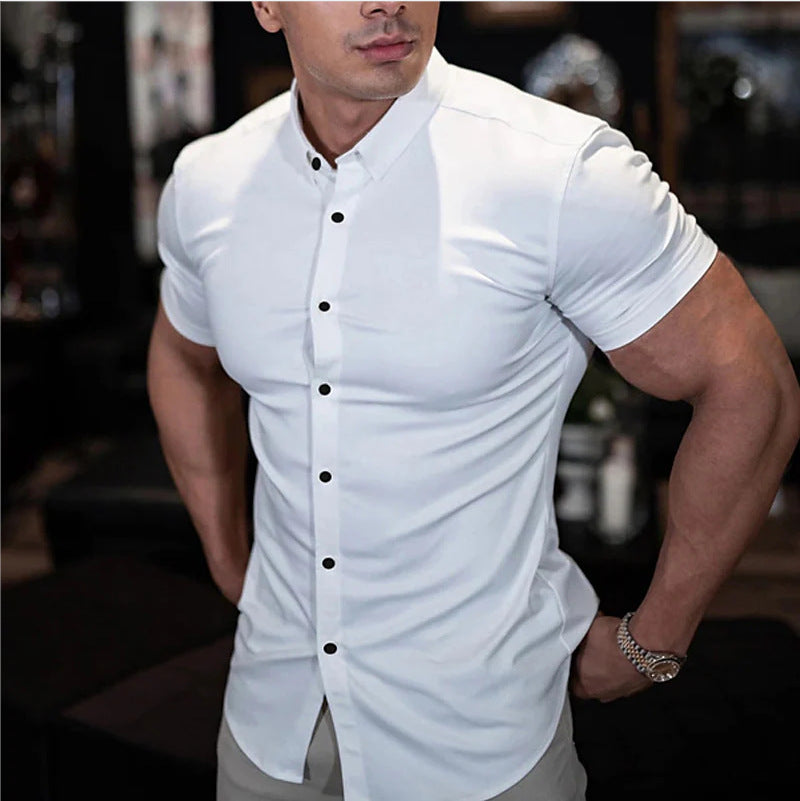 Ben – Slim Fit Cămașă cu Mâneca Scurtă