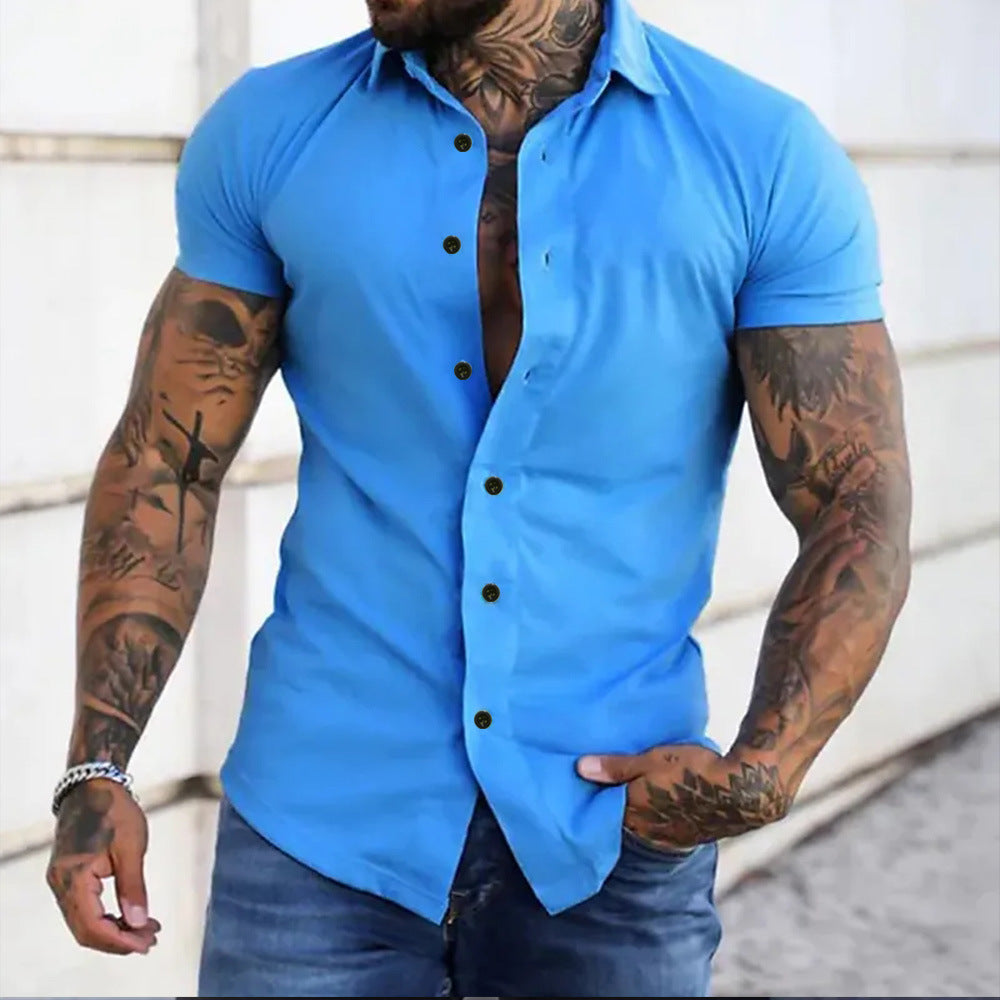 Ben – Slim Fit Cămașă cu Mâneca Scurtă