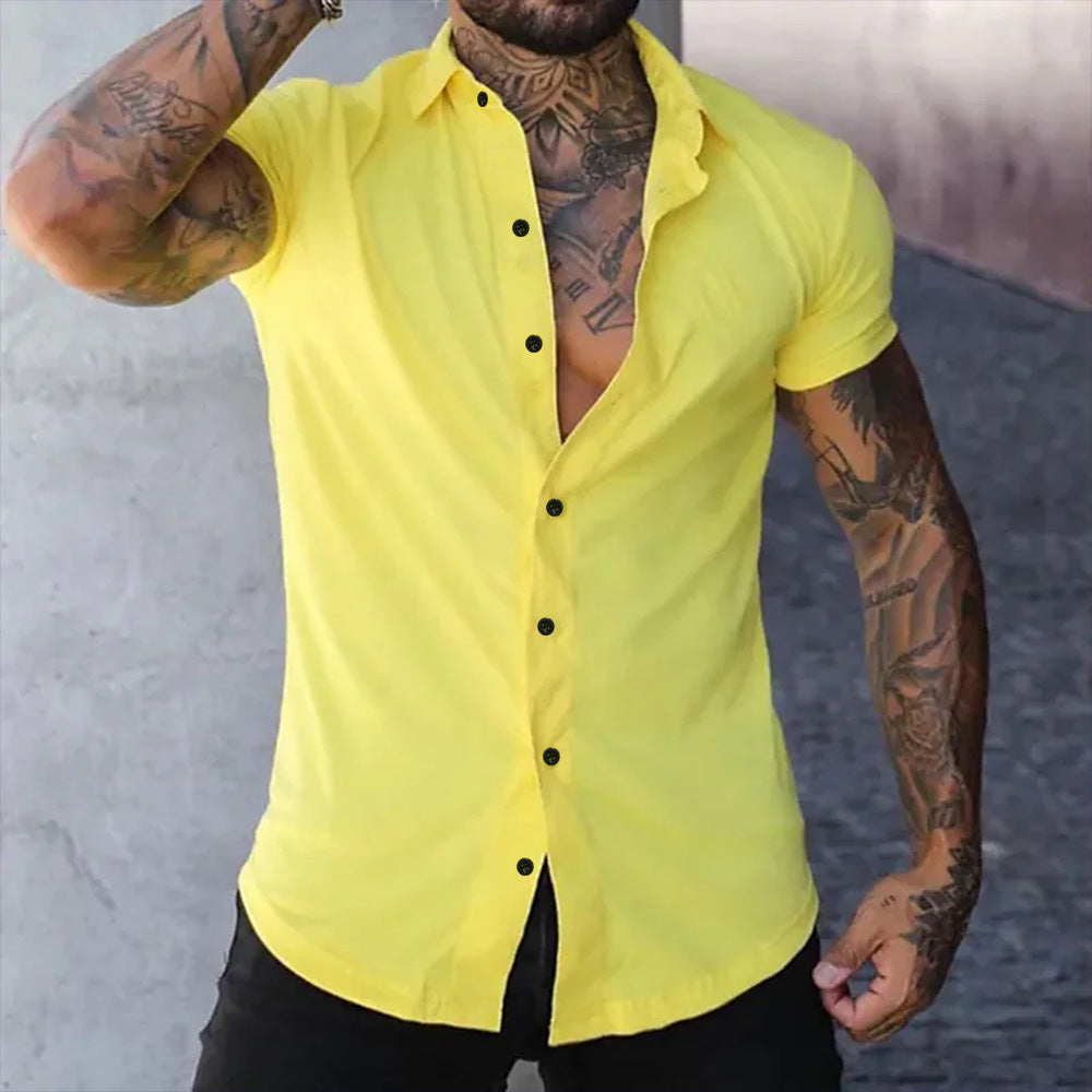 Ben – Slim Fit Cămașă cu Mâneca Scurtă