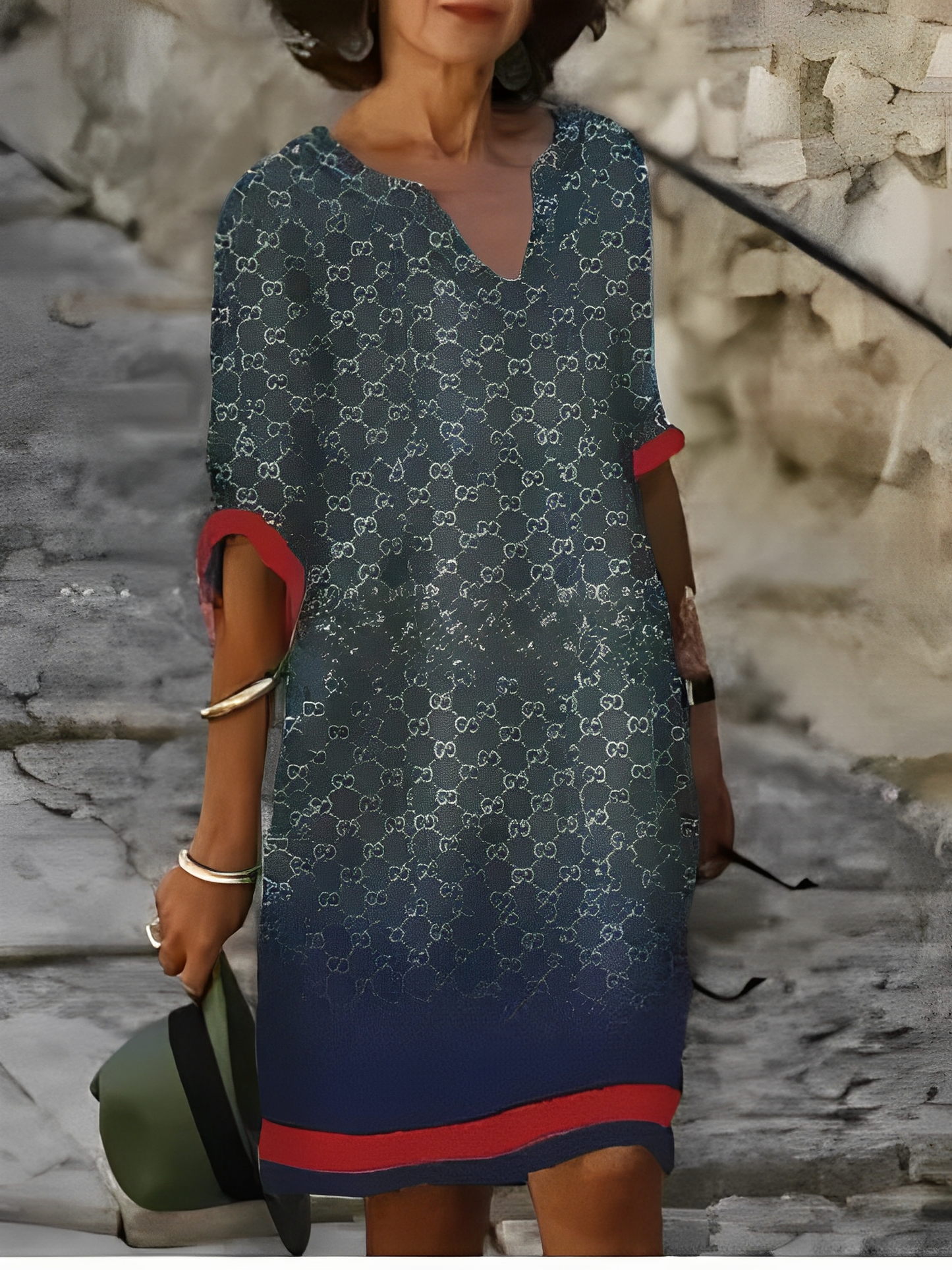 Malia – Mini-rochie cu model grafic