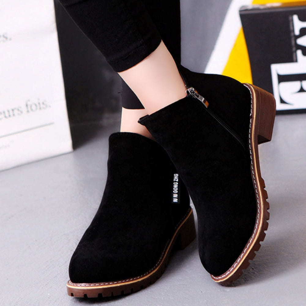 Annemarie – Botine din piele întoarsă