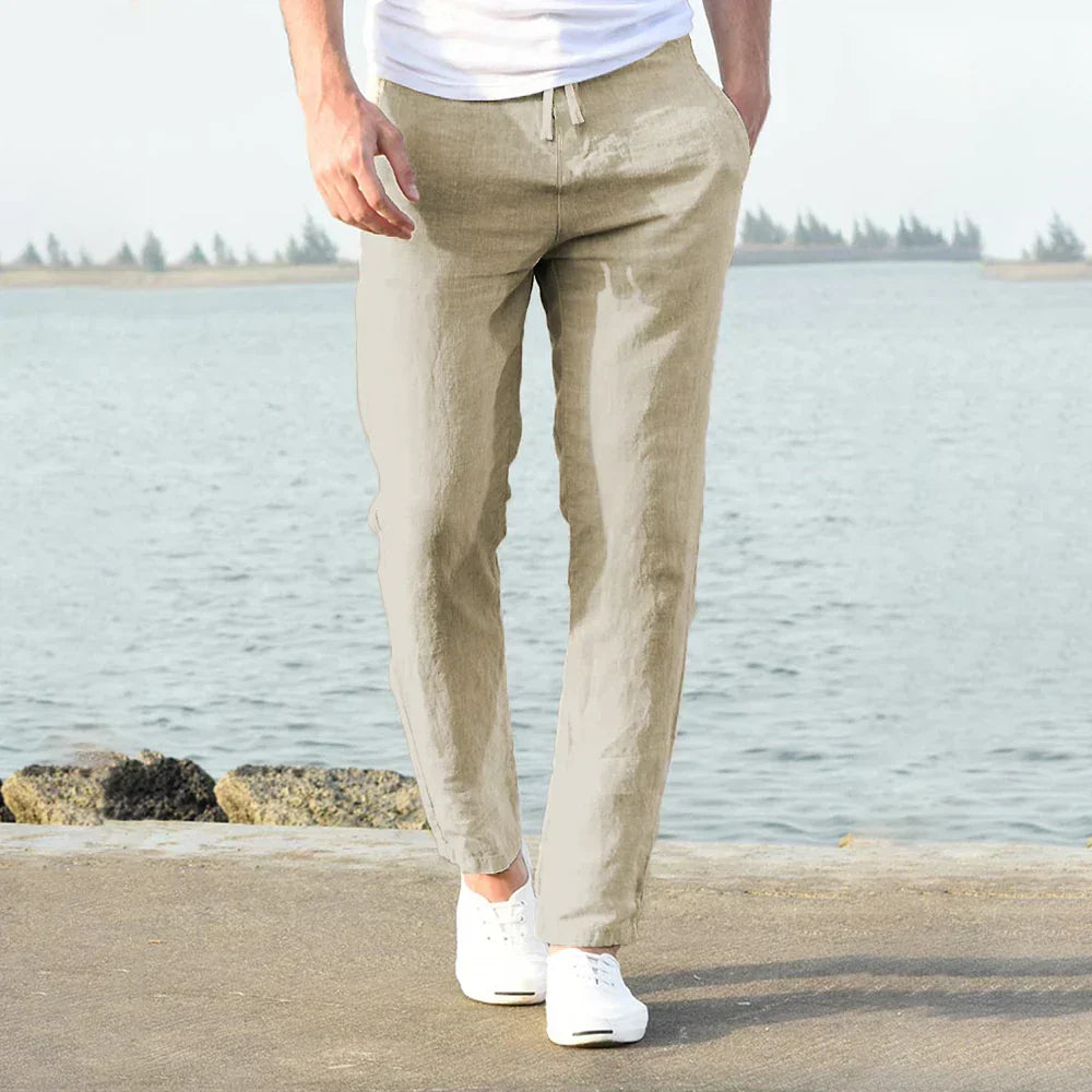 Immanuel – Eleganți Pantaloni din In Bărbați
