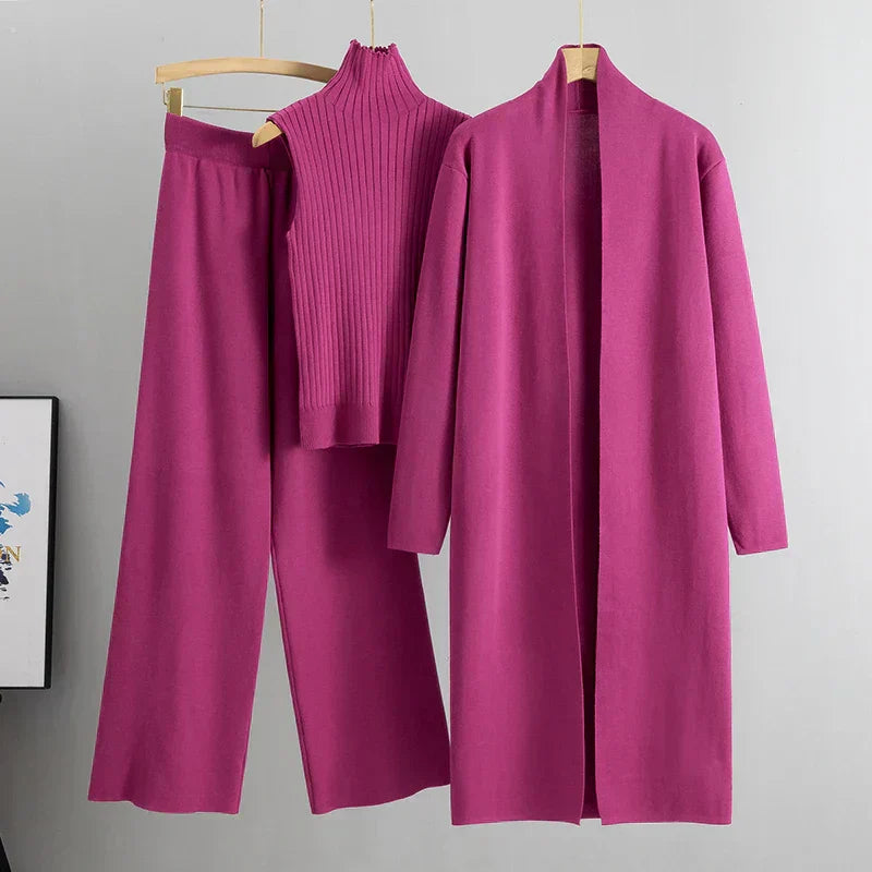 Zara – Set de Iarnă Confortabil în Trei Piese pentru Femei