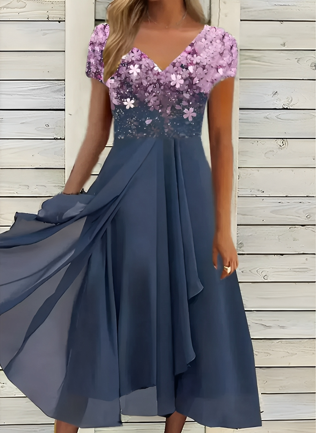 Sina – Rochie Florală Midi