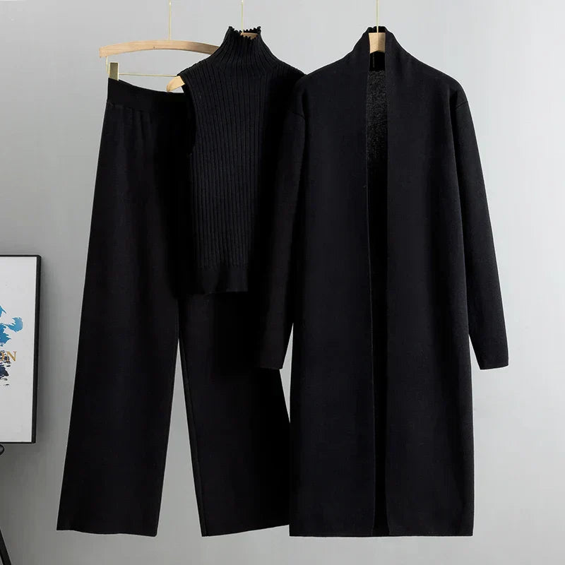 Zara – Set de Iarnă Confortabil în Trei Piese pentru Femei