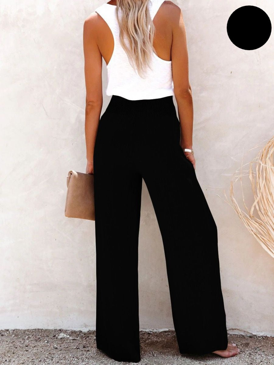 Sophia – Pantaloni cu talie înaltă Bumbac & In