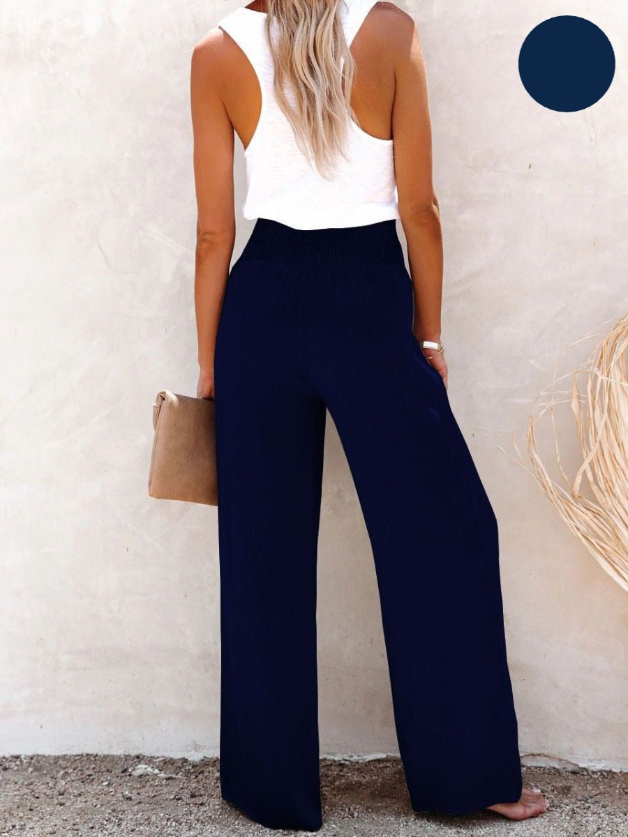 Sophia – Pantaloni cu talie înaltă Bumbac & In