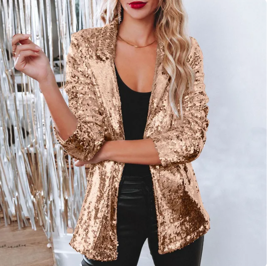 Cora – Sacou Elegant cu Paiete