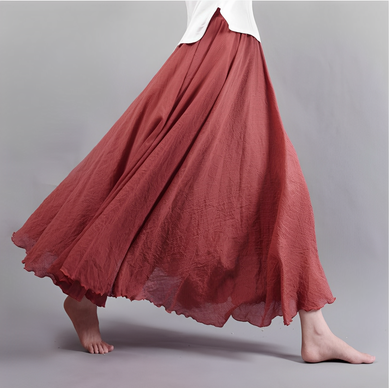 Monica - Komfortabelt og fleksibelt maxiskjørt