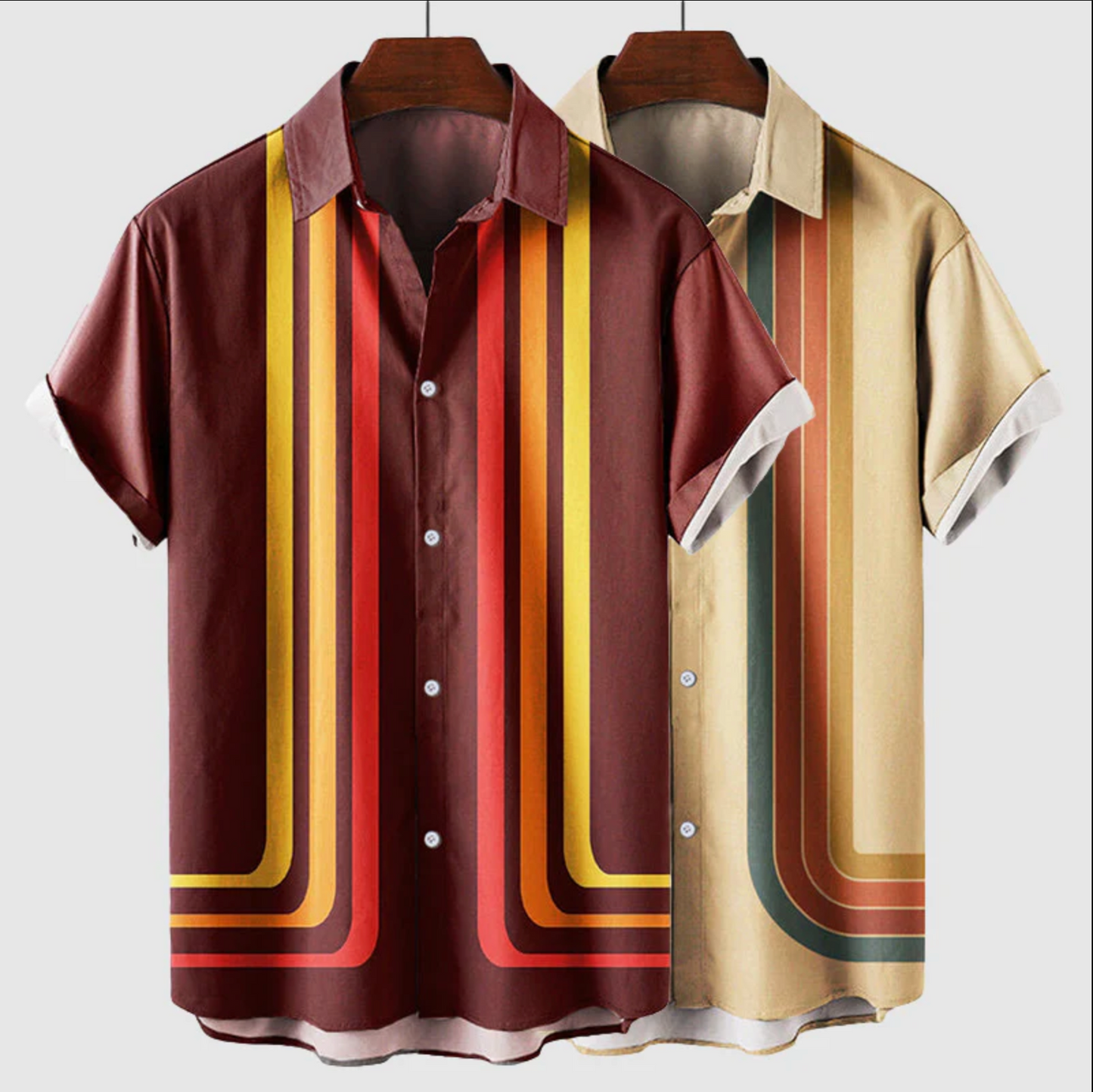 Milo – Cămașă retro de vară cu mâneci scurte