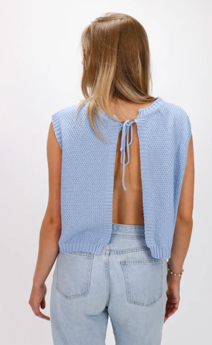 Irene – Top Tricotat Spate Deschis