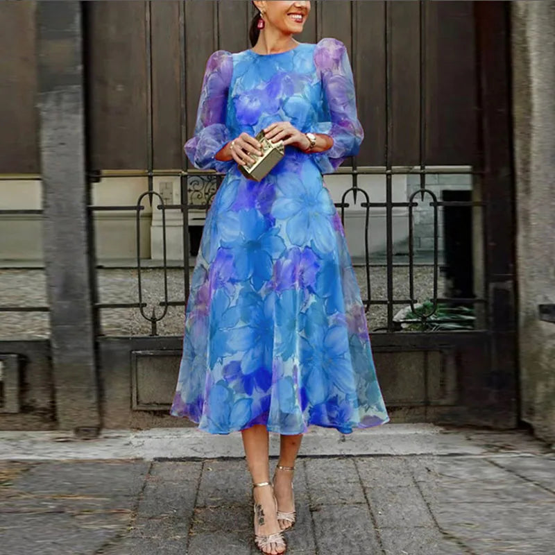 Aria – Rochie Elegantă cu Flori