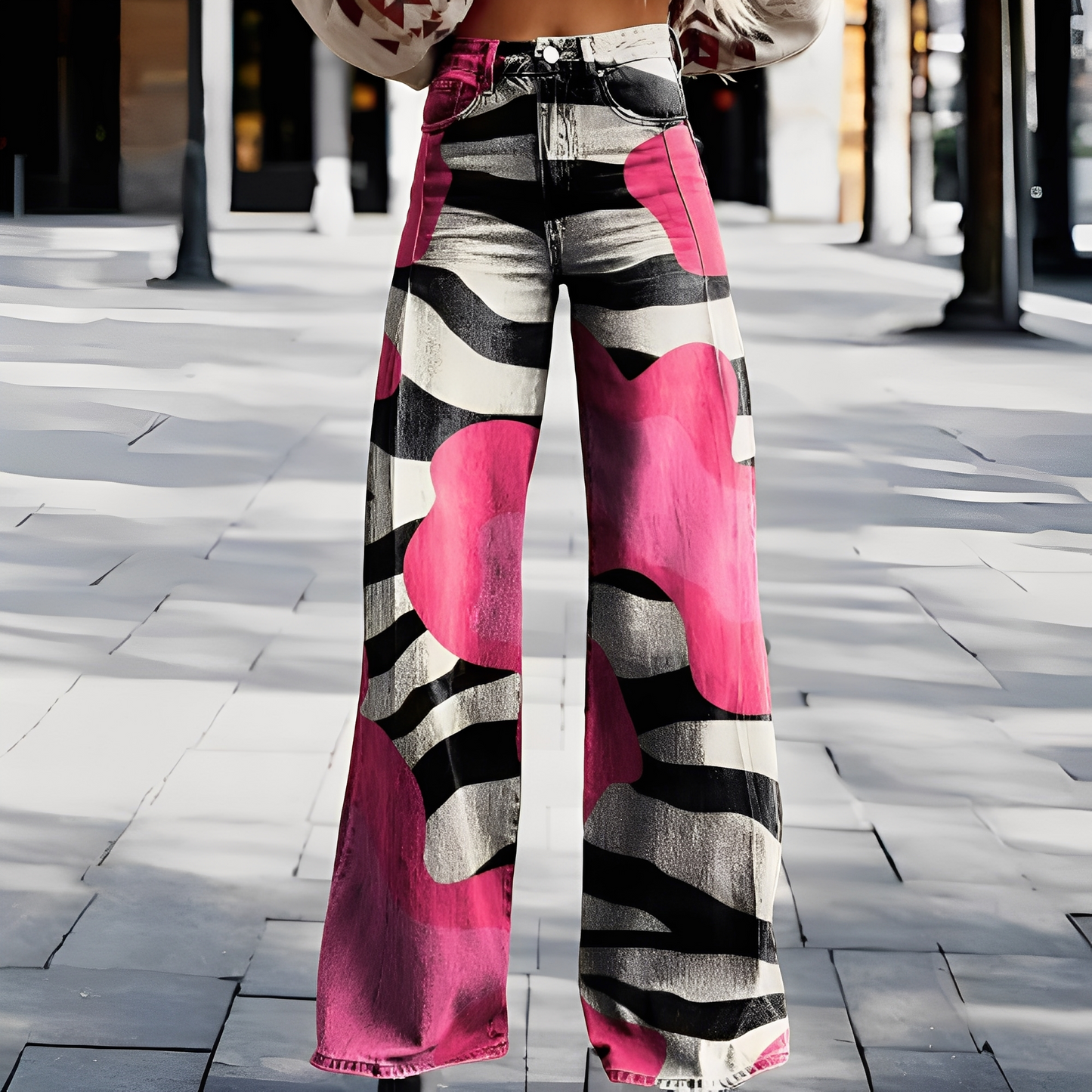 Briley - Pantaloni eleganți și stilați cu crac larg pentru femei