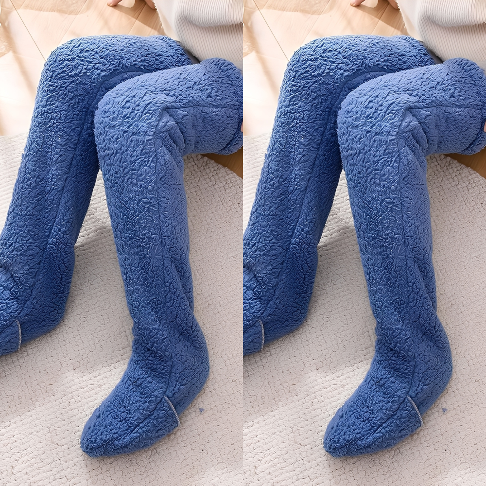 Camellia - Șosete de iarnă călduroase, până la genunchi, pentru femei