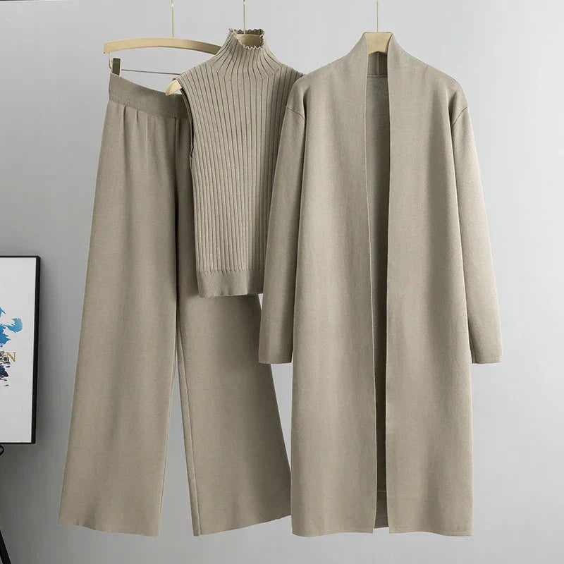 Zara – Set de Iarnă Confortabil în Trei Piese pentru Femei