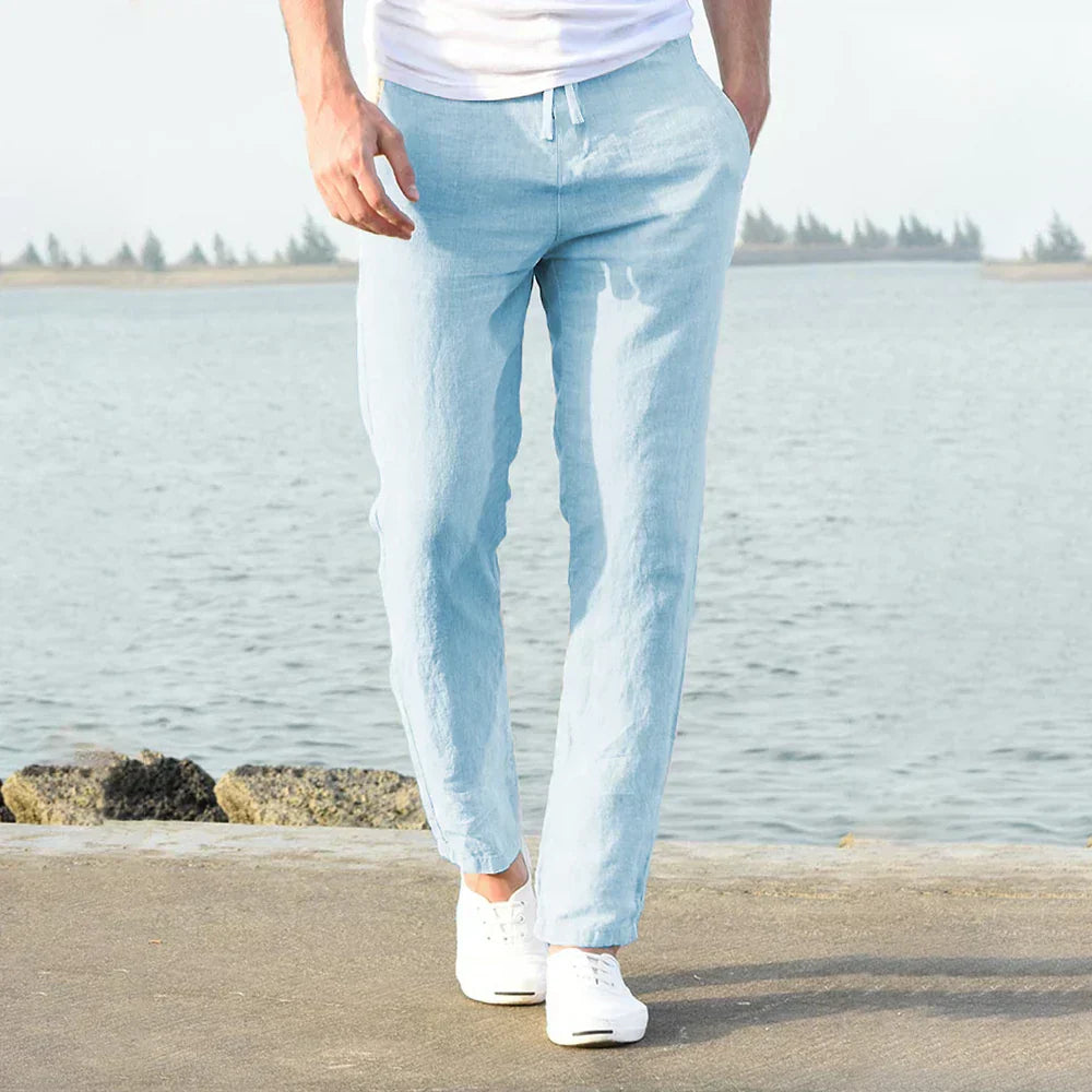 Immanuel – Eleganți Pantaloni din In Bărbați