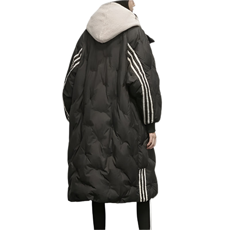 Tiril – Lungă Jachetă cu Penaj pentru Femei