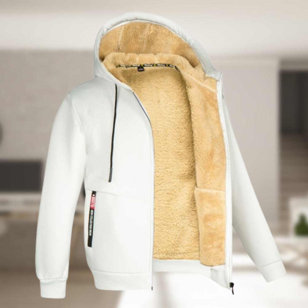 Andrew – Geacă de iarnă cu glugă din fleece