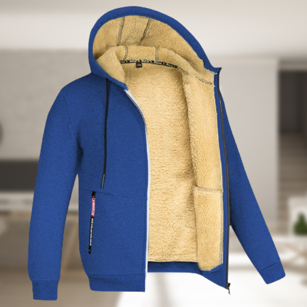 Andrew – Geacă de iarnă cu glugă din fleece