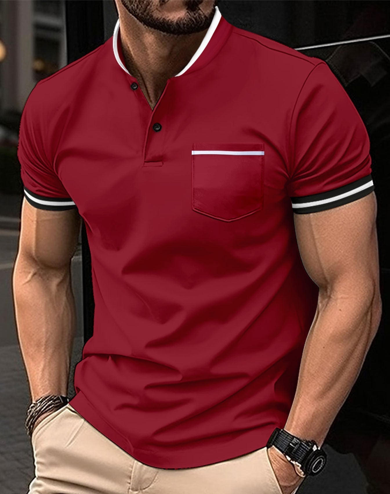 Teodor – Tricou polo lejer din bumbac