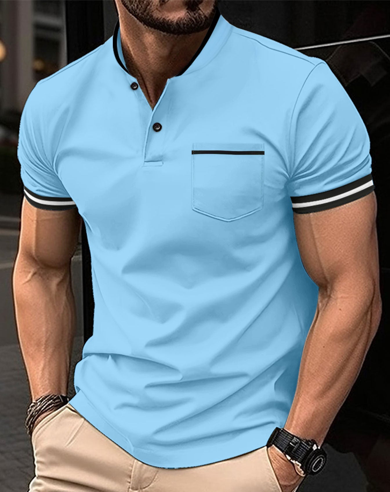 Teodor – Tricou polo lejer din bumbac