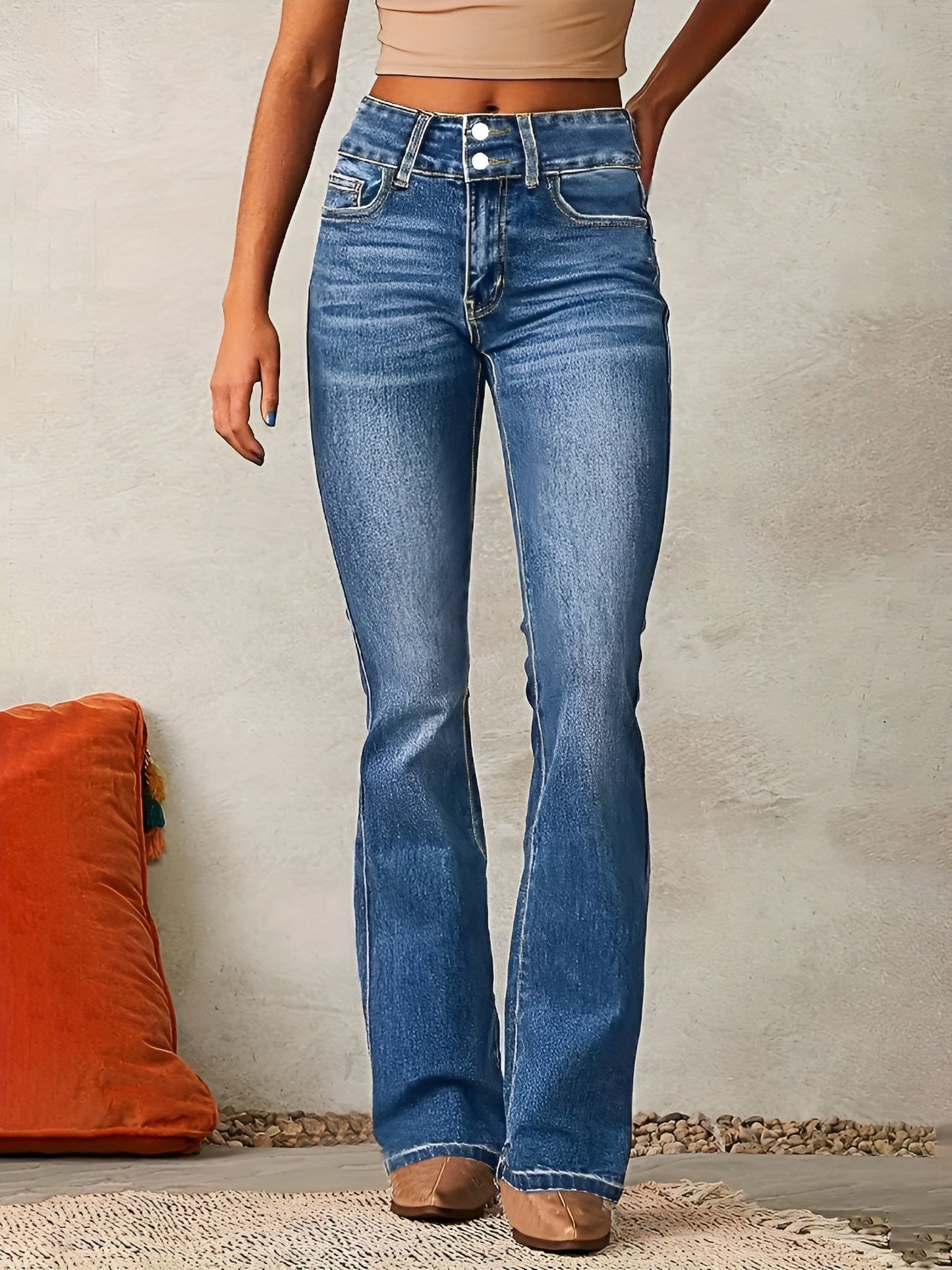 Neely - Jeans lejeri cu talie înaltă pentru femei