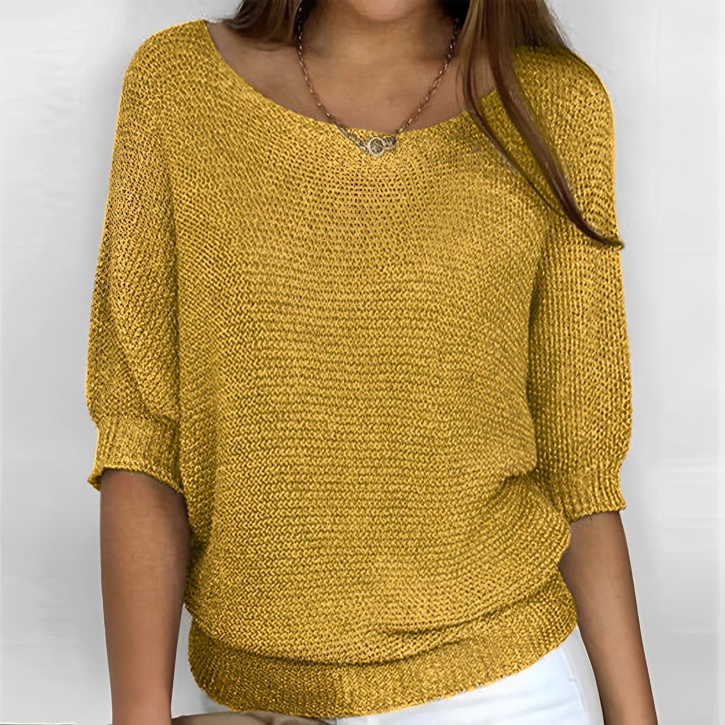 Leonie – Elegant Halfter-Pulover-Cămașă