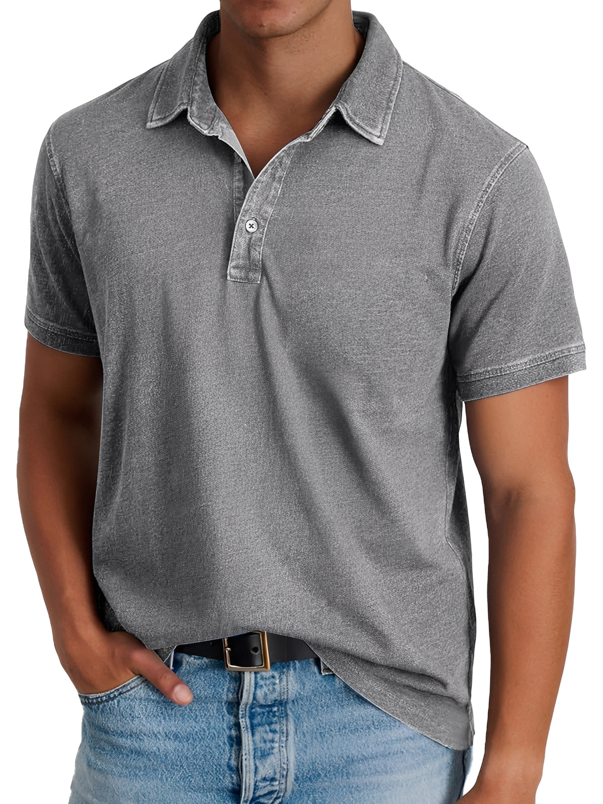Darrell - Tricou polo modern, lejer pentru bărbați