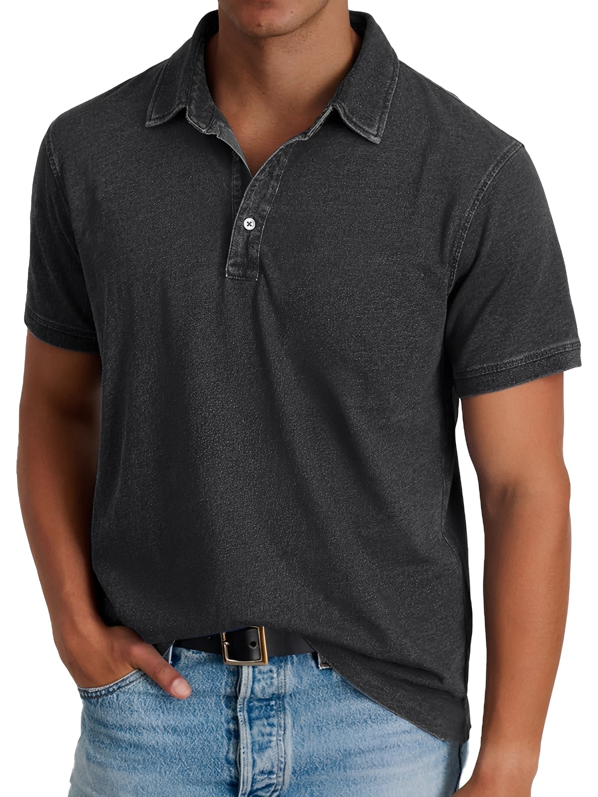 Darrell - Tricou polo modern, lejer pentru bărbați