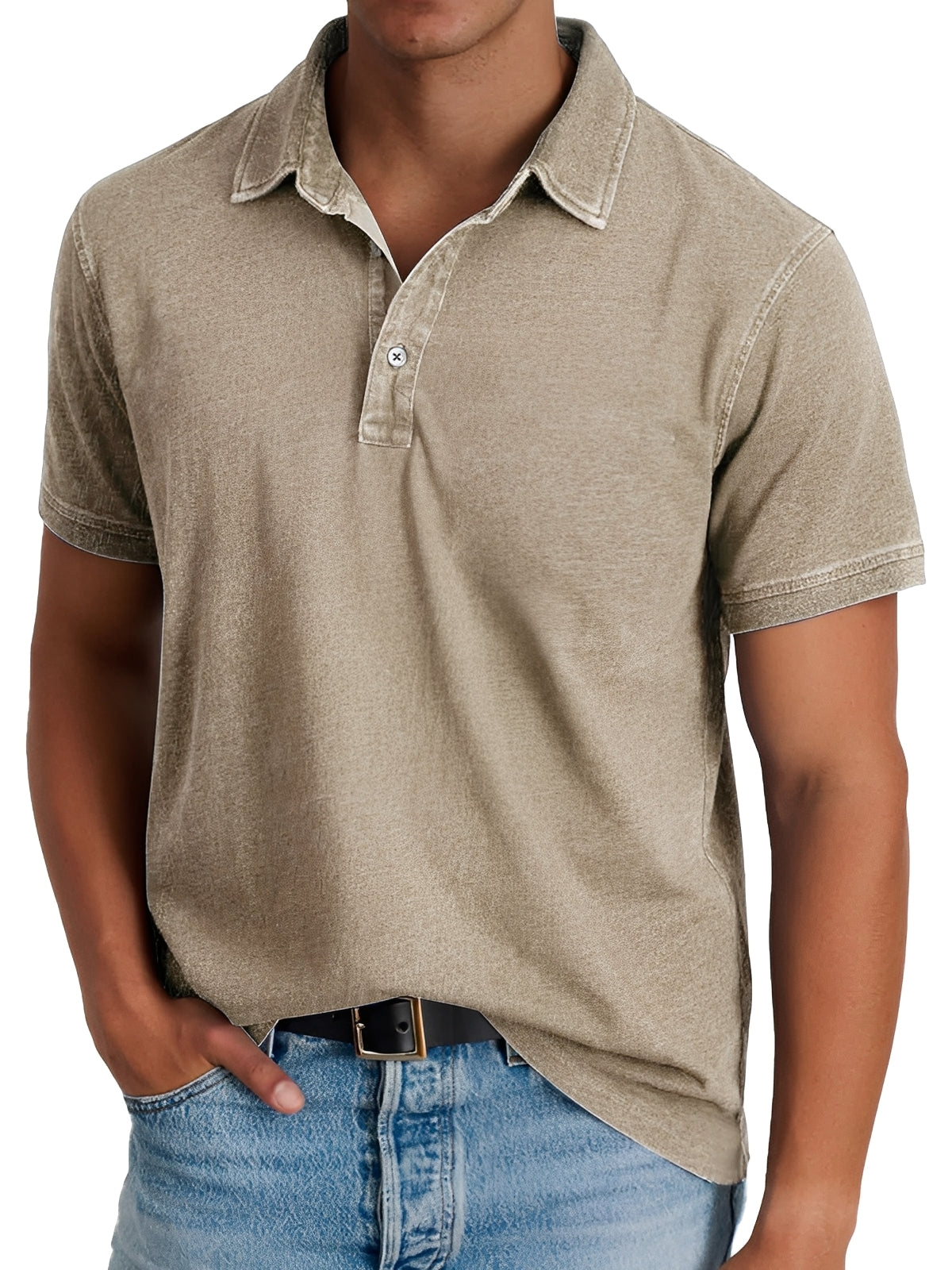 Darrell - Tricou polo modern, lejer pentru bărbați
